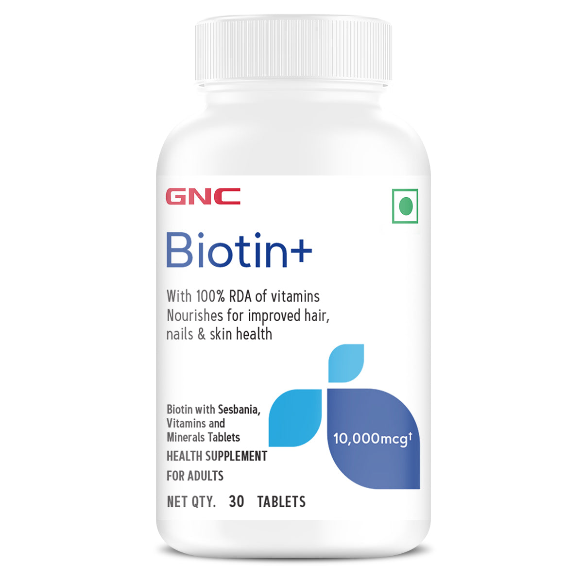 Gnc Biotin Plus 30Tab |Hair Skin Nails